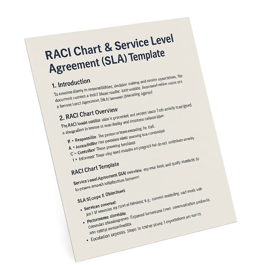 RACI & SLA Template