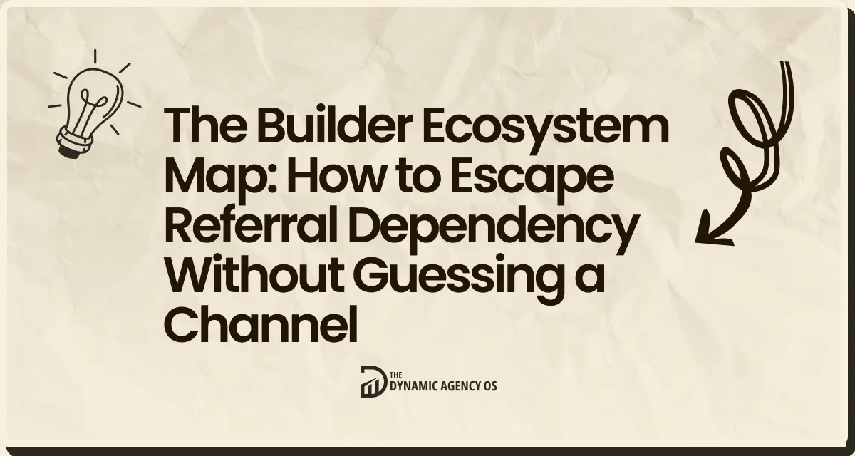 The Builder Ecosystem Map: How to Escape Referral Dependency Without Guessing a Channel