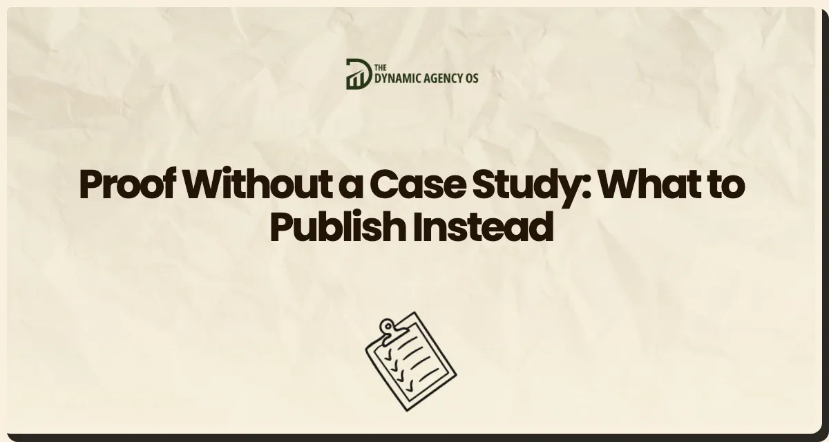 Proof Without a Case Study: What to Publish Instead