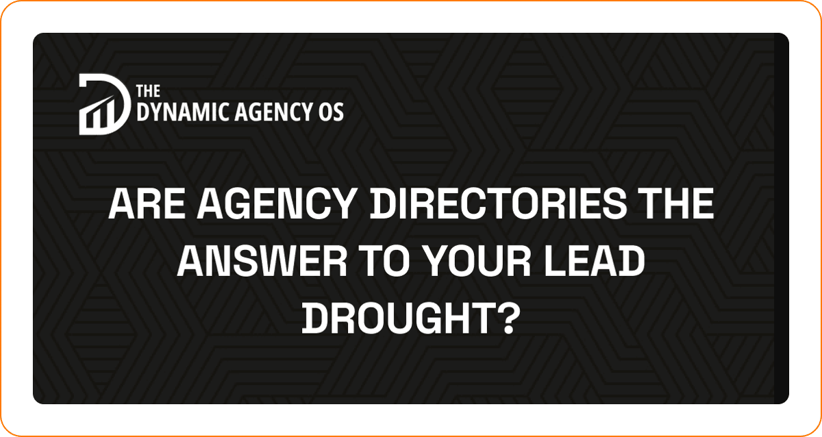 Are Agency Directories the Answer to Your Lead Drought?
