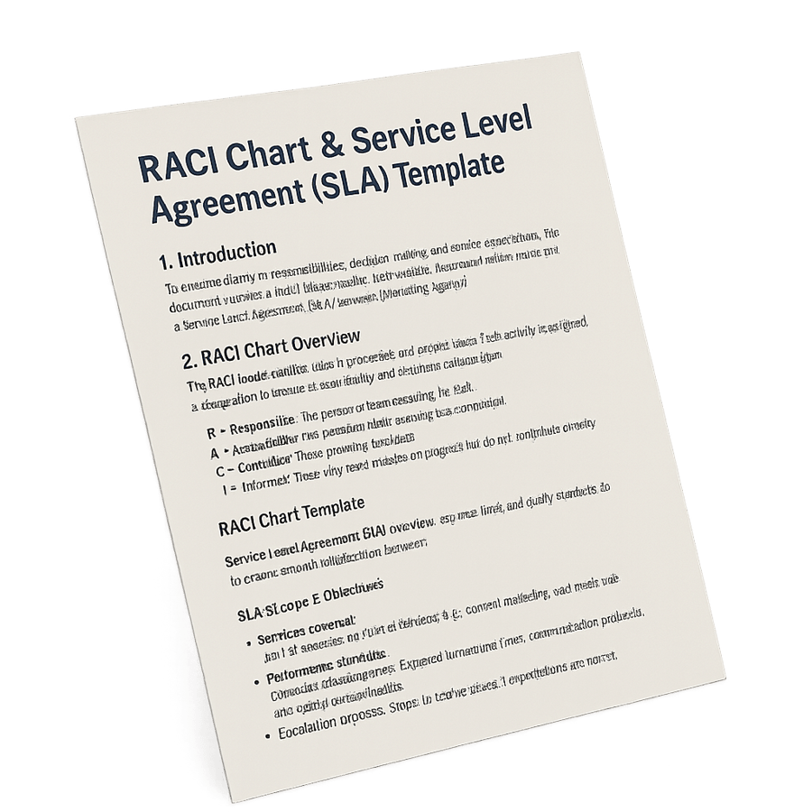 RACI SLA Chart